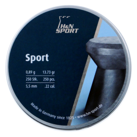 Śrut H&N Diabolo Sport Glat kal. 5,5 mm płaski gładki 250 sztuk
