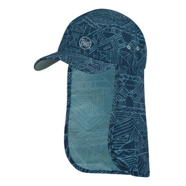 Buff czapka sahara cap kids nakarcznik UVP50 dla dzieci blue one size