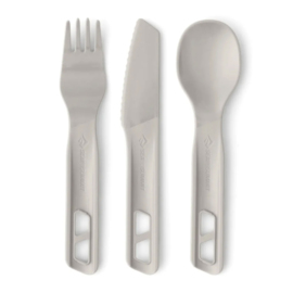 Zestaw sztućcy biwakowy Sea to Summit Horizon Cutlery Set light grey