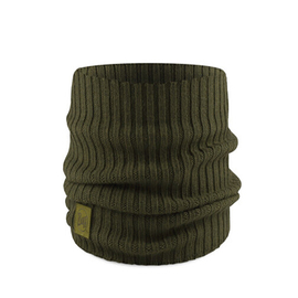 Buff komin z wełny merino knitted Norval forest green