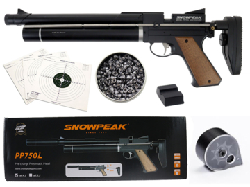 Wiatrówka pistolet Snow Peak PP750L PCP kal. 4,5 mm