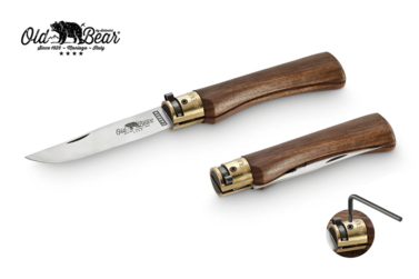 Nóż składany Antonini Old Bear KNF Walnut XL Satin Carbon