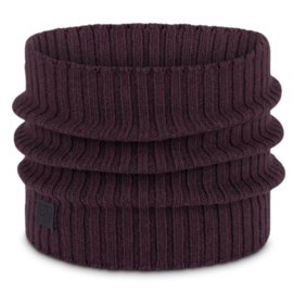 Komin Buff z wełny merino Knitted Norval Wine