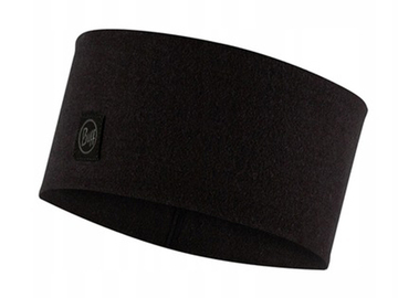 Buff opaska dwuwarstwowa ciepła wełna merino czarna black