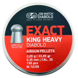 Śrut JSB Diabolo Exact King Heavy kal. 6,35 op.150 sztuk