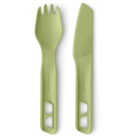 Zestaw biwakowy nóż + spork Horizon Cutlery Set Sea to Summit green