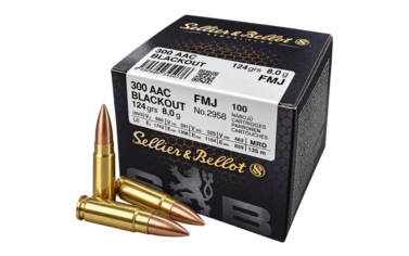 Amunicja nabój S&B kal. 300 AAC Blackout FMJ 8g / 124 gr