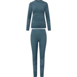 Bielizna termiczna damska Viking Set Gasher Lady Merino M turkusowa
