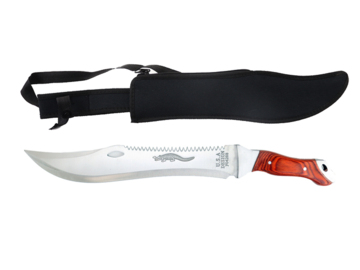 Maczeta Foxter Crocodile srebrna w pokrowcu