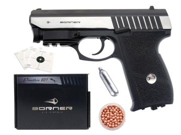 Wiatrówka pistolet CO2 Borner Panther 801 blowback