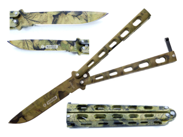 Nóż motylek Kandar Camo N373