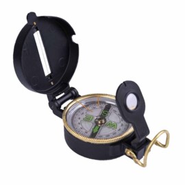 Kompas metalowy Mil-Tec US Black metal czarny