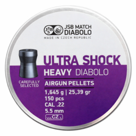 Śrut JSB Ultra Shock Heavy kal. 5.52 mm op. 150 sztuk