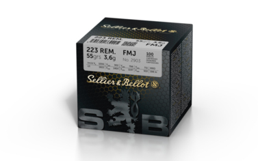 Amunicja nabój S&B kal.223 Remington FMJ 3,6g / 55 gr