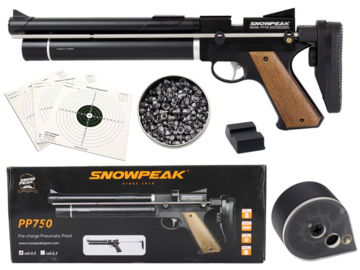 Wiatrówka pistolet Snow Peak PP750 PCP kal. 4,5 mm