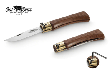 Nóż składany Antonini Old Bear KNF Walnut L Satin Stainless