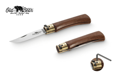 Nóż składany Antonini Old Bear KNF Walnut M Satin Carbon