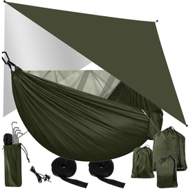 Hamak z tarpem i moskitierą Trizand 260x140cm OUTLET