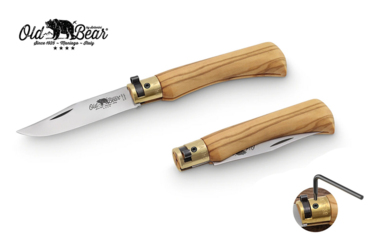 Nóż składany Antonini Old Bear Olive M Satin Stainless