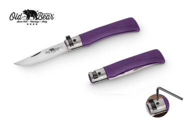 Nóż składany Antonini Old Bear KNF Purple S Satin Stainless