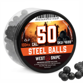 Kule metalowo-gumowe WESTSNIPE kal. .50 - 100 szt.