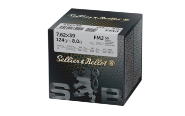 Amunicja nabój S&B kal.7,62x39 FMJ 8g / 124 gr