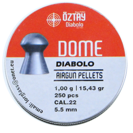 Śrut Diabolo Oztay Dome gładki grzybek kal. 5,5 mm 250 sztuk