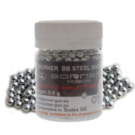 Kulka stalowa Borner Silver BB kal. 4,46 mm 500 sztuk