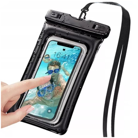 Etui wodoodporne na telefon XXL czarne