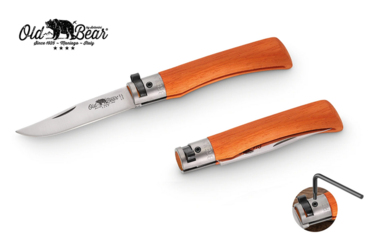 Nóż składany Antonini Old Bear KNF Orange M Satin Stainless