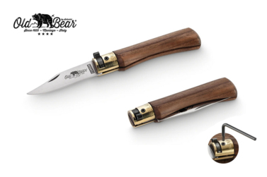 Nóż składany Antonini Old Bear KNF Walnut XS Satin Carbon