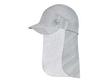 Buff czapka sahara cap z nakarcznikiem ochrona UVP50 szara S/M