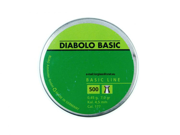 Śrut Diabolo Basic płaski moletowany kal. 4.5 mm