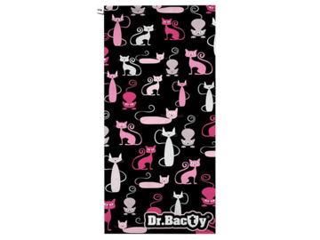 Ręcznik z powłoką antybakteryjną szybkoschnący XL Kotki Dr. Bacty