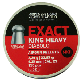 Śrut JSB Diabolo Exact King Heavy MKII kal. 6,35 150 sztuk