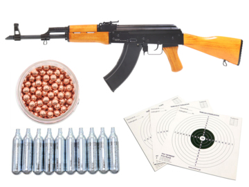 Wiatrówka karabinek Borner AK47 drewno kal. 4.5 mm BB