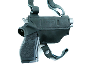 Kabura skórzana z szelkami do pistoletu Beretta M84