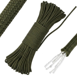 Linka paracord Foxter 30 metrów zielona 180kg 