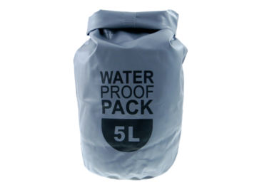 Worek żeglarski wodoodporny Waterproof Pack 5l szary