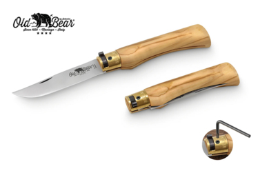 Nóż składany Antonini Old Bear Olive XL Satin Stainless