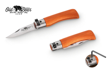 Nóż składany Antonini Old Bear KNF Orange XS Satin Stainless