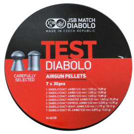 Śrut JSB Exact TEST tester śrutów kal. 5,50 mm