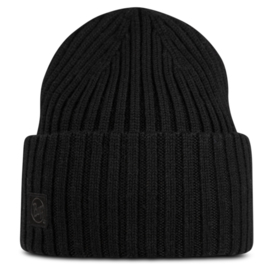 Czapka Buff Knitted Beanie z wełny Merino Erviny Black