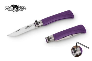 Nóż składany Antonini Old Bear KNF Purple XL Satin Stainless