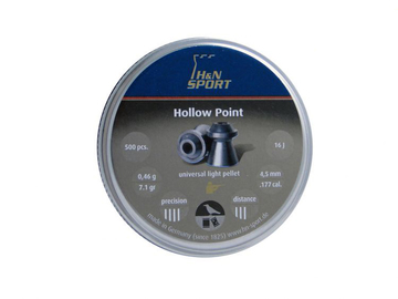 Śrut H&N Hollow Point kal. 4,5 mm 