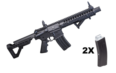 Crosman DPMS SBR full auto blow back kal. 4,5 mm BB plus drugi magazynek