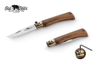 Nóż składany Antonini Old Bear KNF Walnut S Satin Stainless