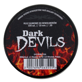 Kule gumowe Dark Devils do rewolwerów 10 mm 100 sztuk