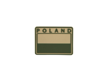 Emblemat Flaga Polski Gaszona Beżowa