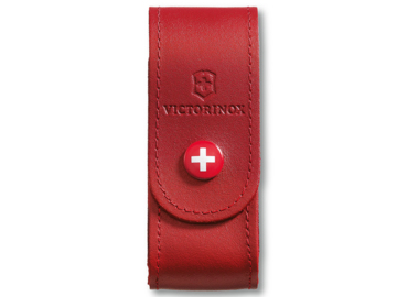 Skórzane etui Victorinox na pasek czerwone 10 cm